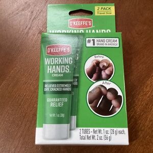 O’Keeffe’s Working Hands Cream Guaranteed Relief NEW 2 tubes